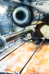 printing equipment at work, printing house