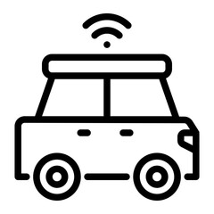 Smart Car line icon
