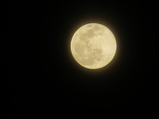 Fototapeta premium Full Moon in near plan