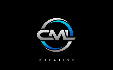 CML Letter Initial Logo Design Template Vector Illustration