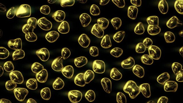 Golden abstract background. Motion texture pattern