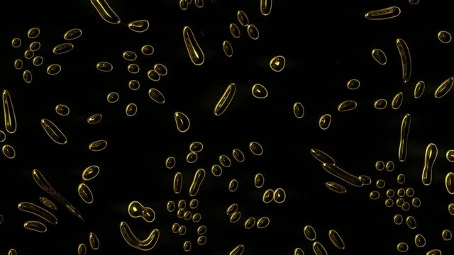 Golden abstract background. Motion texture pattern