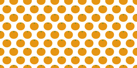Orange illustration background. Seamless pattern.Vector. オレンジのパターン　背景素材