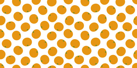 Orange illustration background. Seamless pattern.Vector. オレンジのパターン　背景素材