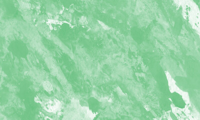 Creative abstract hand painted background with emerald color