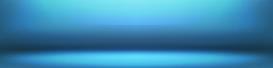 soft blue background, abstract wall studio horizontal room, can be used to present your product	
