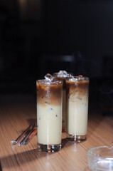 milk in a glass