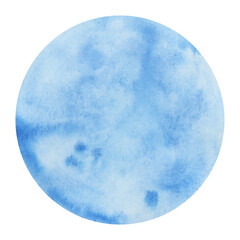 Blue watercolor frame