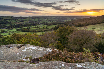 Sunrise at Crocodile Rock in Yorkshire