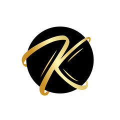 letter K logo in circle