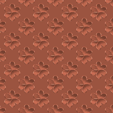 fiori astratti raso satin pattern