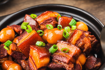 Quail Eggs Stew with belly pork(Chinese food)