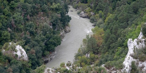 les gorges et grand canyon du Verdon  dans les Alpes-de-Haute-Provence, Var, France