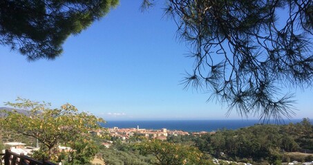 sur la côte Italienne à Diano Marina