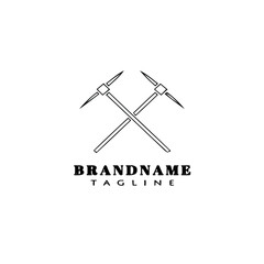 ax logo icon cartoon design template black vector illustration