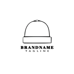 bonnet logo design template icon black isolated vector illustration