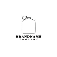 bottle logo icon design template vector