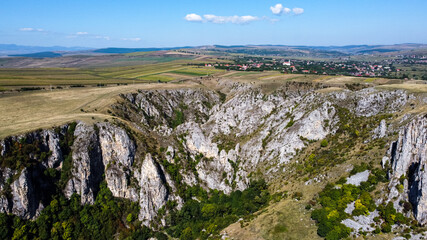 Aerial View of Tureni Gorges in Romania