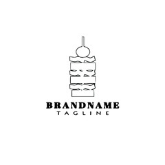 canape logo cartoon icon concept template black isolated vector illustration