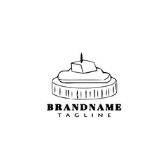 canape logo cartoon icon design template black isolated creative illustration