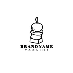 canape logo cartoon icon design flat black isolated vector illustration