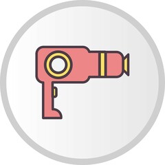 Dryer Filled Vector Line Icon Design
