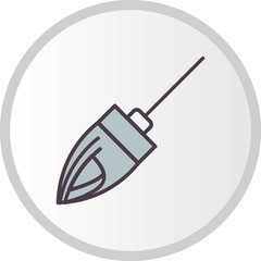 Mop Filled Vector Line Icon Design