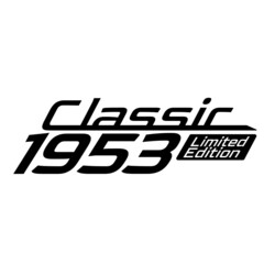 Classic 1953 Limited edition, 1953 birthday typography design for T-shirt
