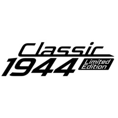 Classic 1944 Limited edition, 1944 birthday typography design for T-shirt