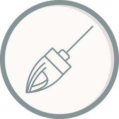 Mop Filled Vector Line Icon Design