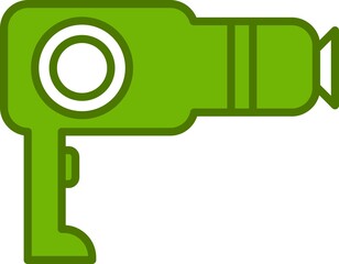 Dryer Filled Vector Line Icon Design