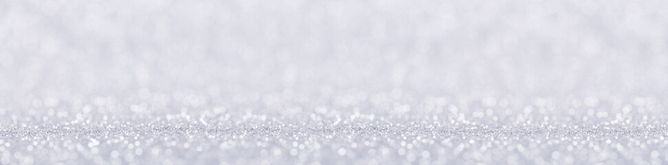 Shiny silver background. Long banner