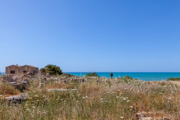 Fototapeta premium Landschaft bei Selinunt, Sizilien