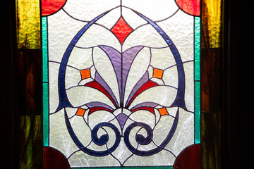 vintage stained glass window