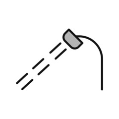 Shower Filled Vector Line Icon Design