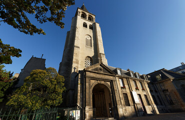 Church of Abbey of Saint Germain-des-Pres, the oldest church in Paris -10th-12th centuries.
