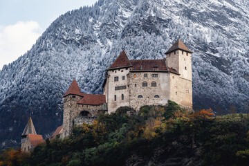 Gutenberg Castle - Balzers, Liechtenstein - obrazy, fototapety, plakaty