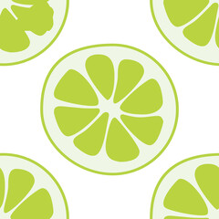 Lime seamless texture vector. Green lime pattern for print design. Summer tropical leaf vector illustration design.