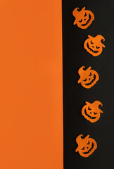 halloween background with pumpkins