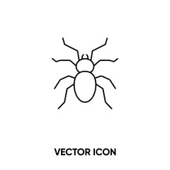 Insect vector icon. Modern, simple flat vector illustration for website or mobile app.Bug or ladybag symbol, logo illustration. Pixel perfect vector graphics	