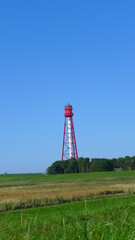 Leuchtturm bei Campen in Ostfriesland im Oktober 2021