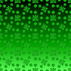 fiori verdi metalliche sfumature astratto specchiato vetro