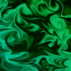 tessuto sfumature verde onde raso astratto