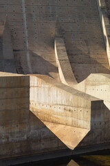 Concrete structure of a swamp dedicated to the production of electricity