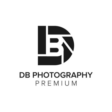 DB Photography logo icon vector template