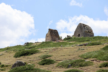 old ruined abandoned ancient tombs in 