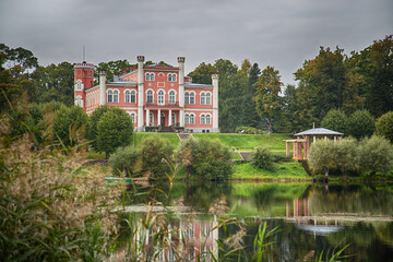 Fototapeta na wymiar Old Birini Manor in Latvia.