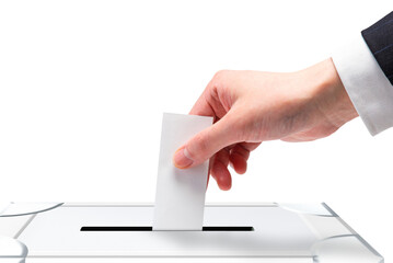 投票する・選挙・国民投票のイメージ素材