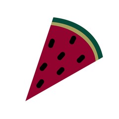 Doodle red vivid watermelon for fabrics and textiles