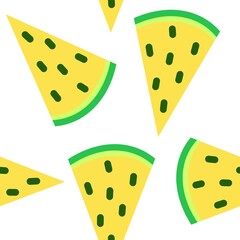 Seamless fruit pattern with watermelon for fabrics and textiles